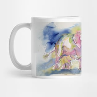 Elephant with baby Mug